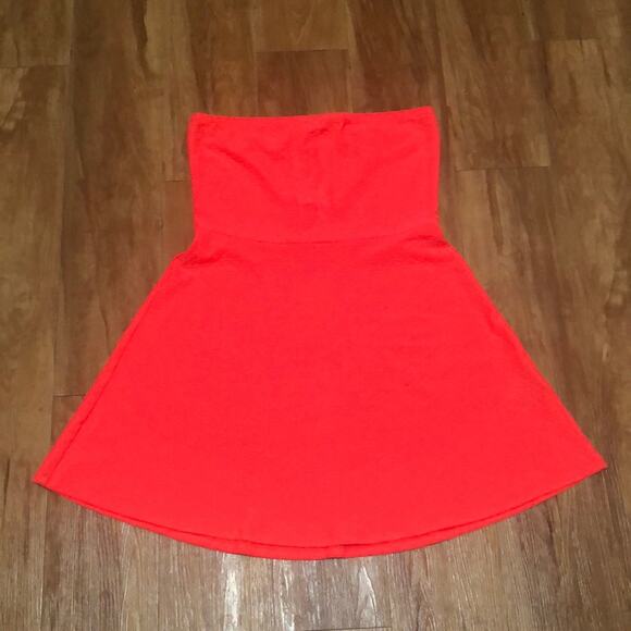 Divided by H&M Orange Strapless Dress Size 12 - Picture 1 of 7